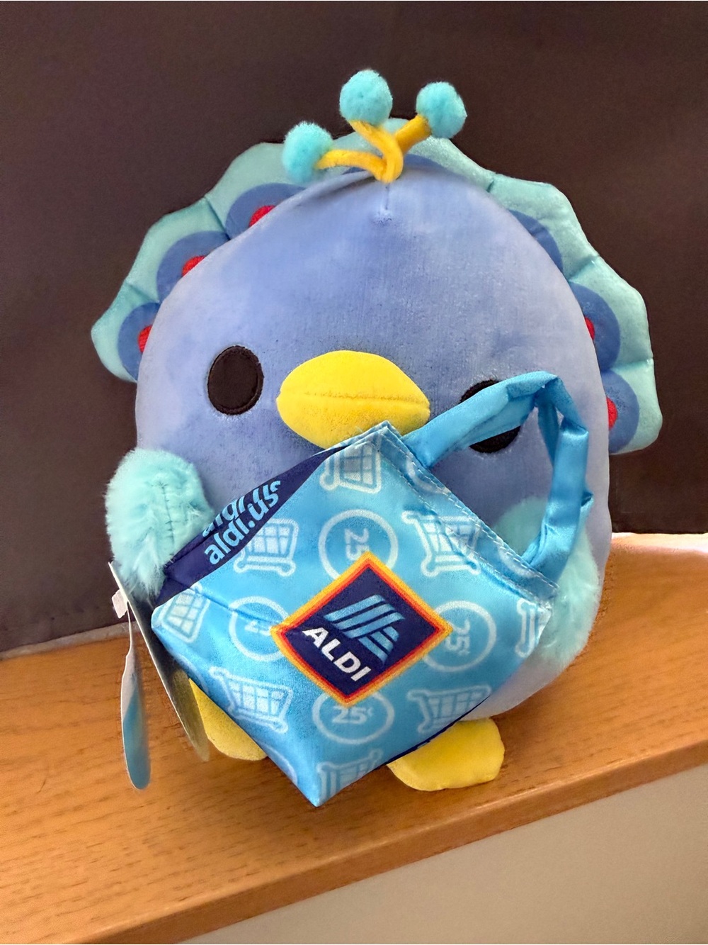 Zuru Aldi Snackles Plush Peacock Levi